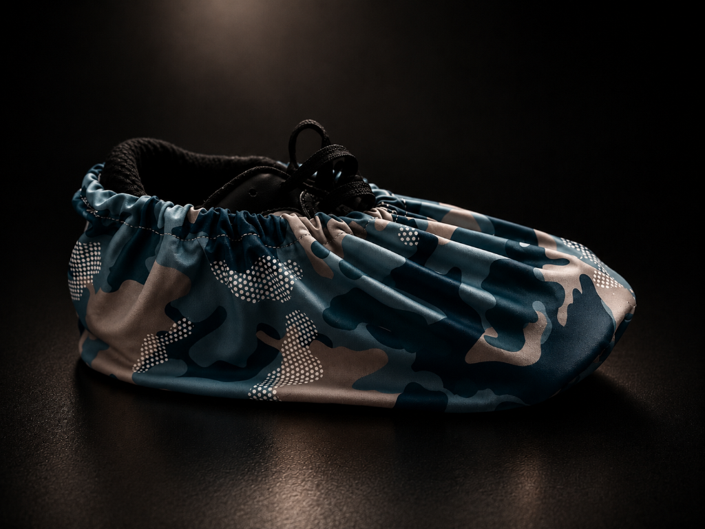 Blue Camo Shoe Covers