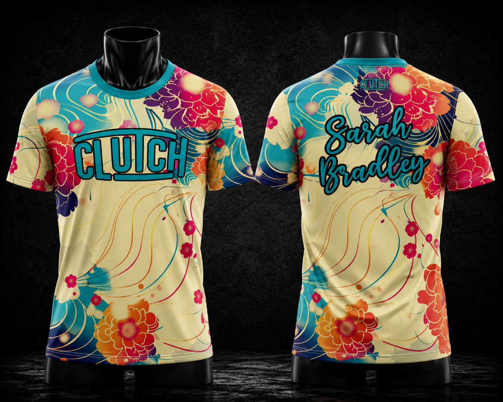 Japanese Floral Wave - Teal