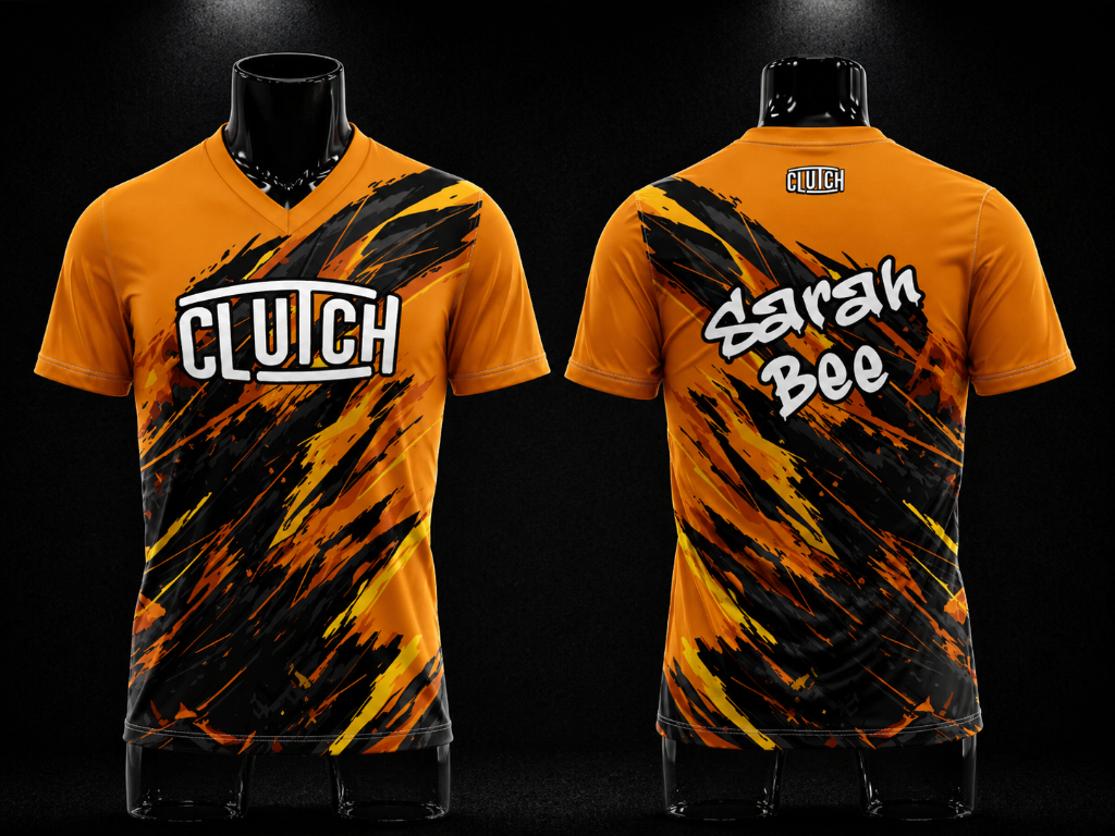 Brushstroke Orange/Black
