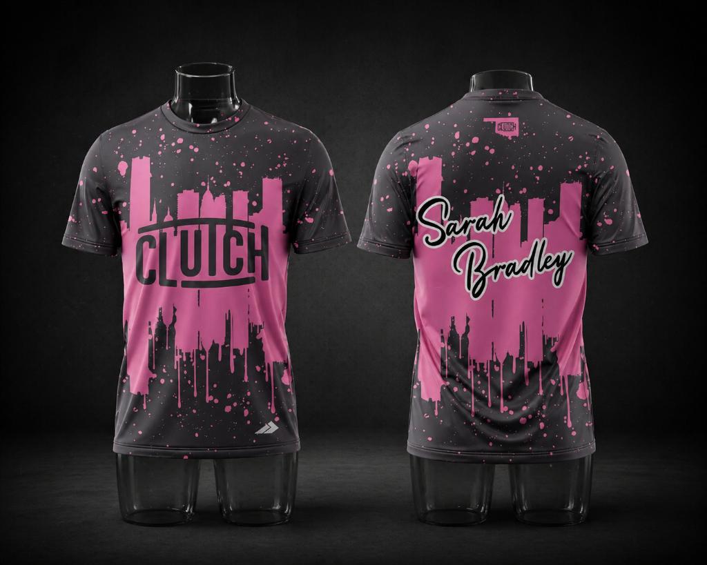 Clutch Skyline Jersey - Grey/Pink