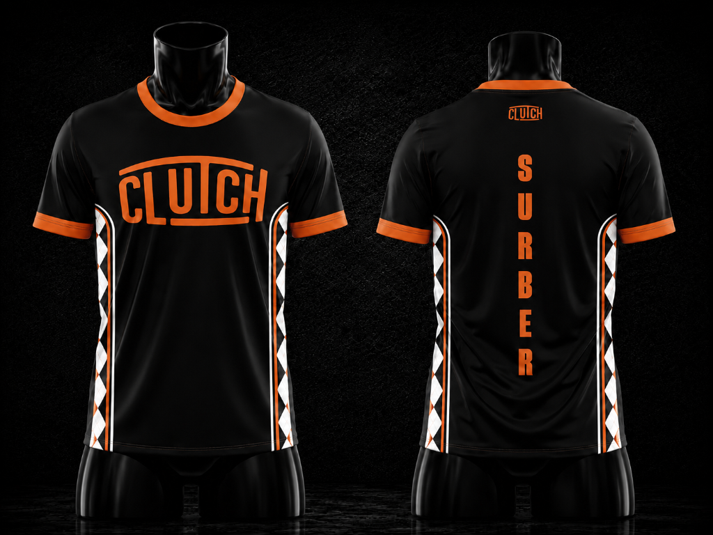 Game Day Jersey — Black/Orange