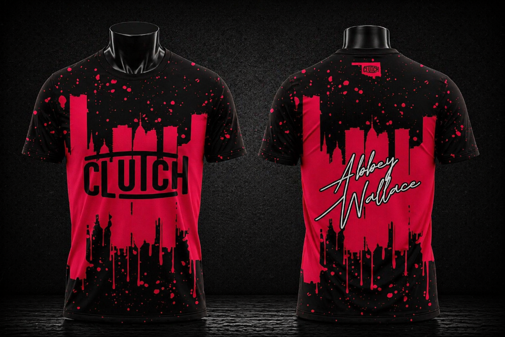 Clutch Skyline Jersey — Black/Red