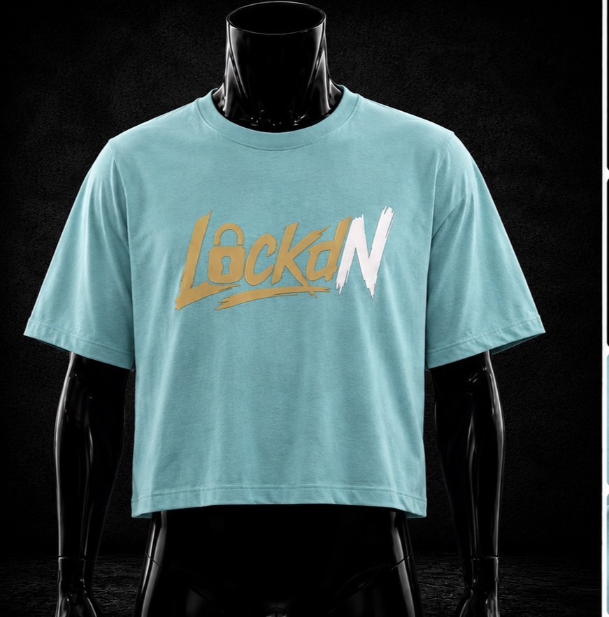 LockdN T-Shirt — Teal (Boxy Fit)