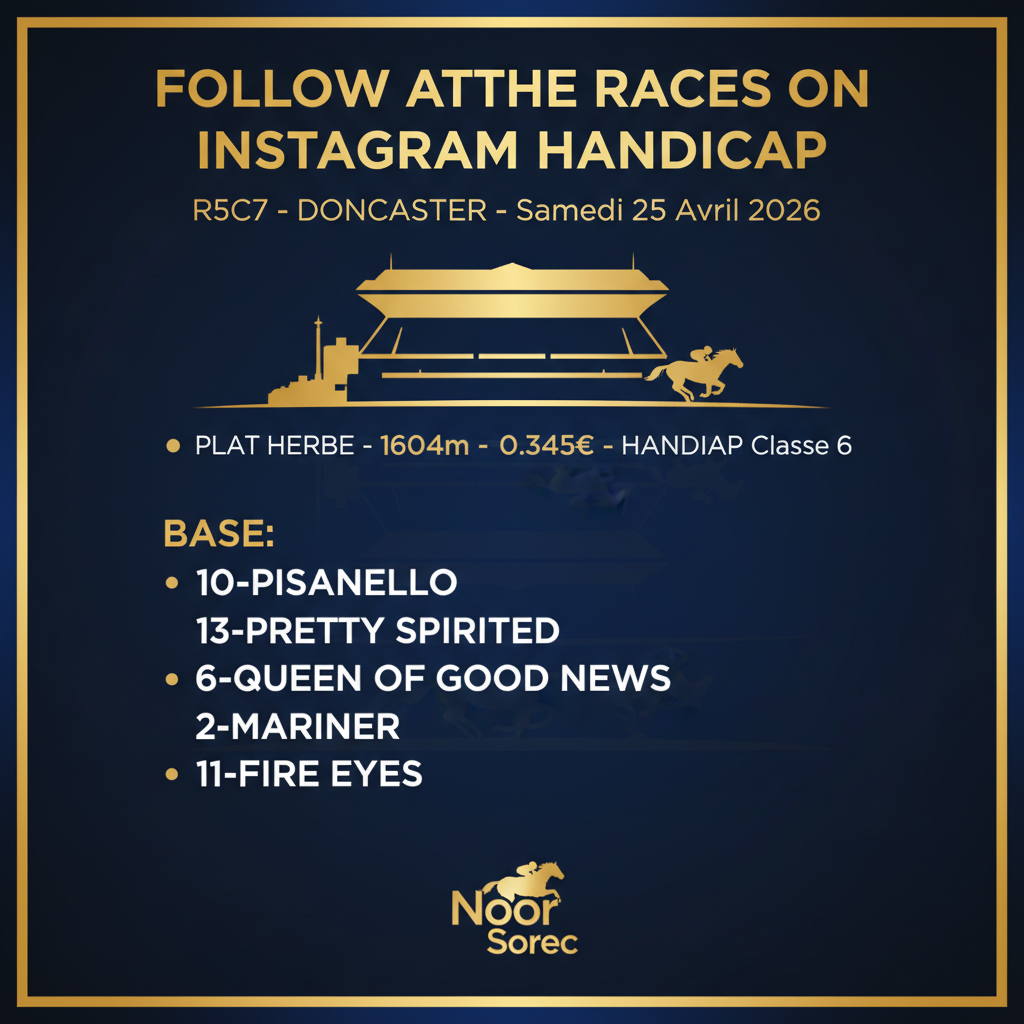 Fiche Course Doncaster Handicap Plat Noor Sorec