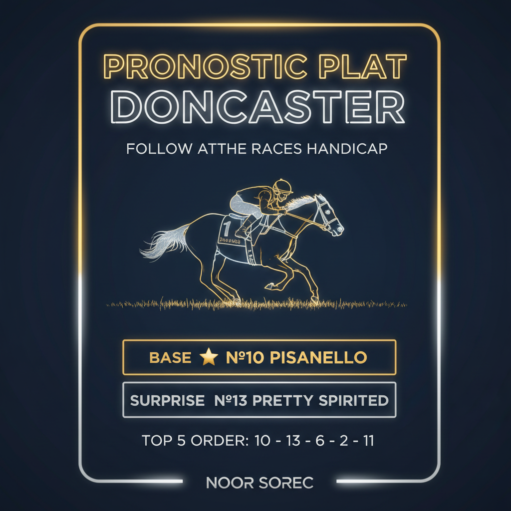 Pronostic TikTok Plat Doncaster Noor Sorec