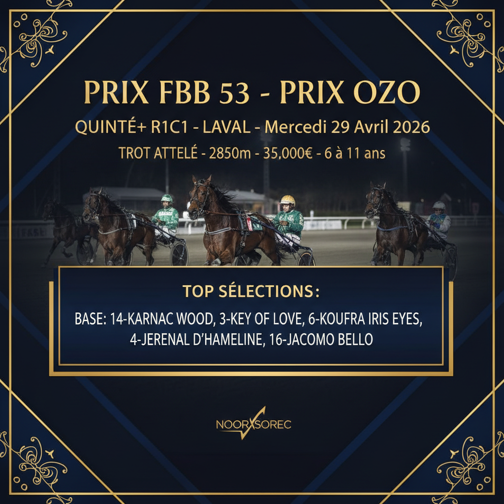 Fiche Course Prix FFB 53 Prix Ozo Laval Quinté+