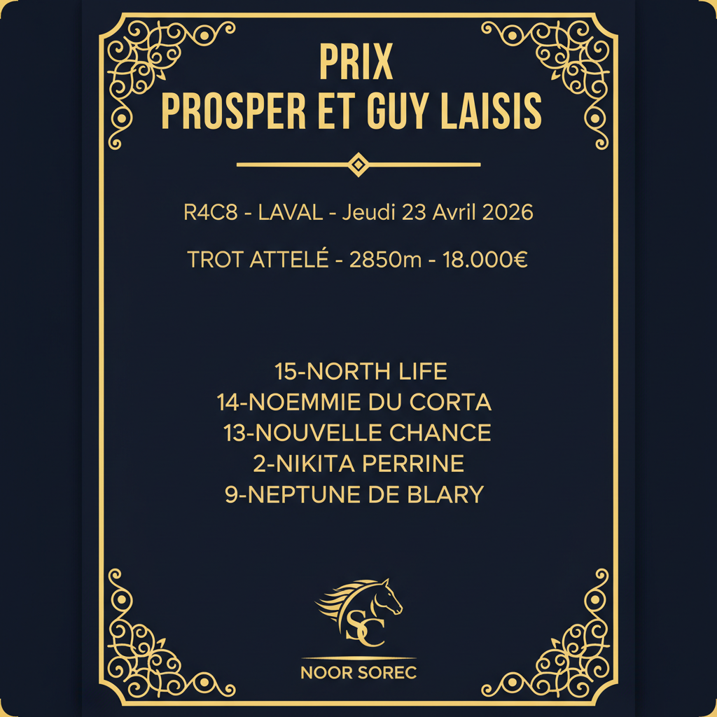 Fiche Course Prix Prosper et Guy Laisis