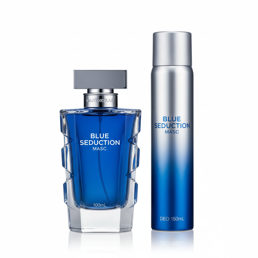 BANDERAS BLUE SEDUCTION MASC 100ML + DEO 150ML