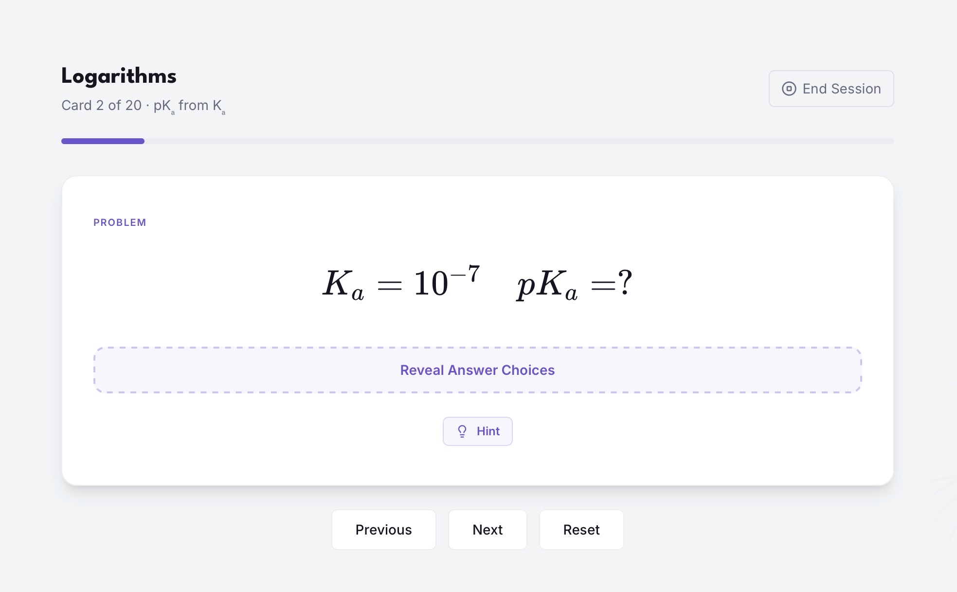 Arithmetic Trainer screenshot