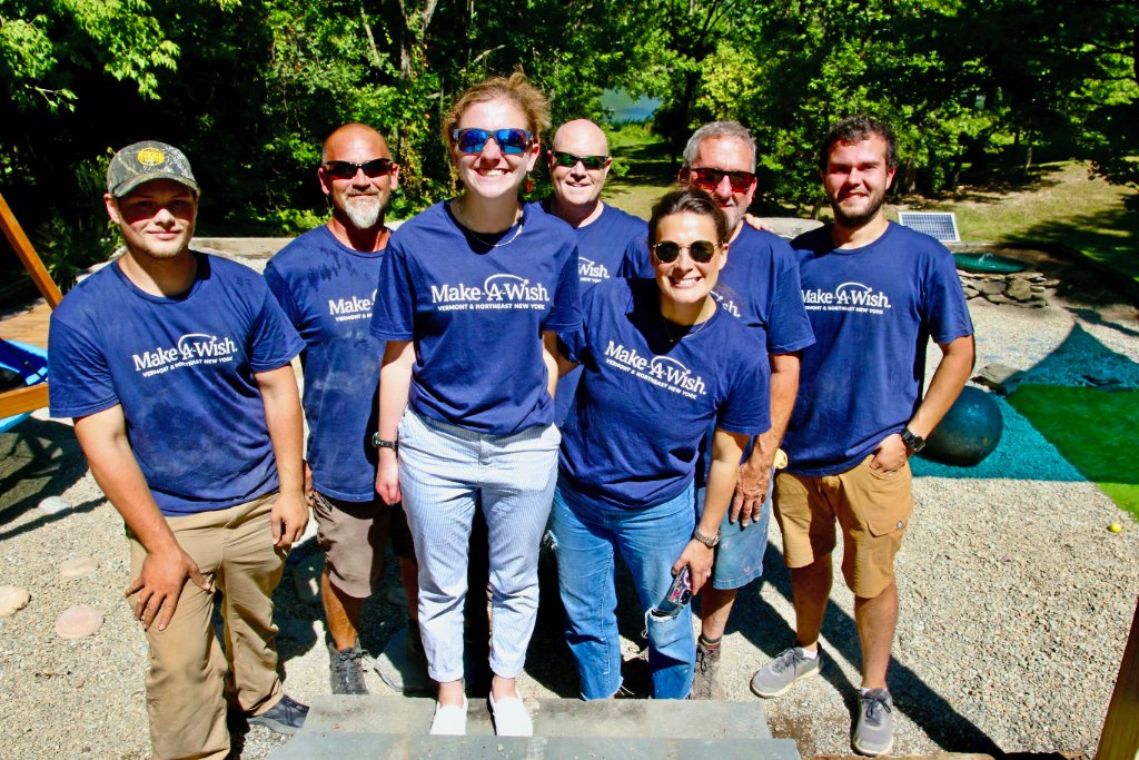 The Dark Horse Construction crew coordinating a build in Vermont