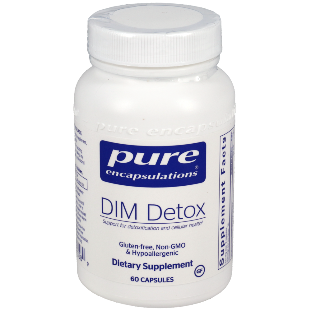 Pure Encapsulations DIM Detox supplement bottle