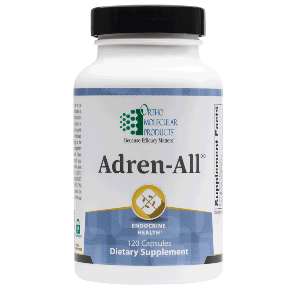 Ortho Molecular Products Adren-All dietary supplement bottle