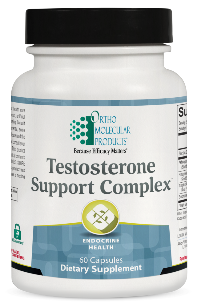 Ortho Molecular Products Testosterone Support Complex dietary supplement bottle
