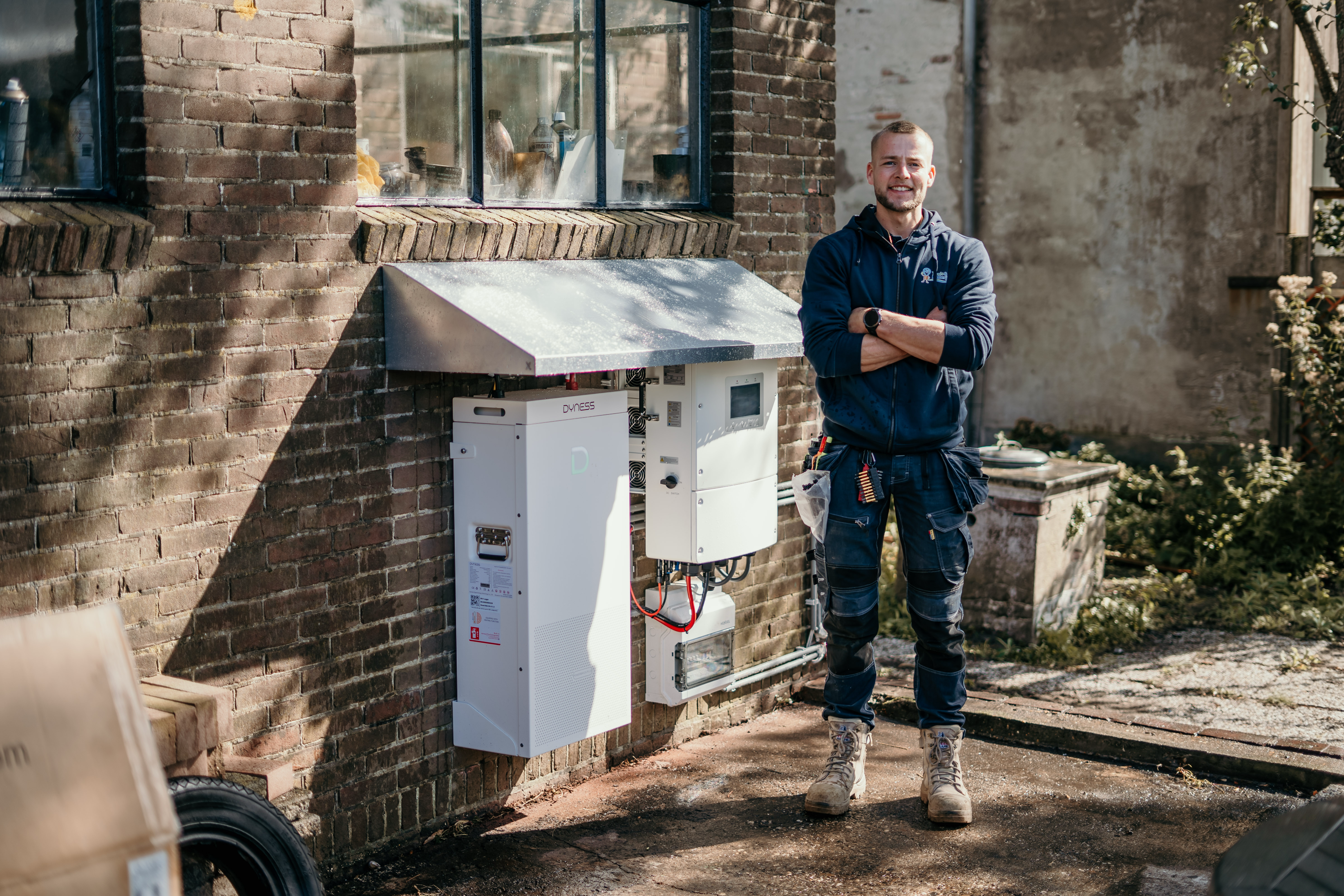 Thuis & Batterij aan het werk