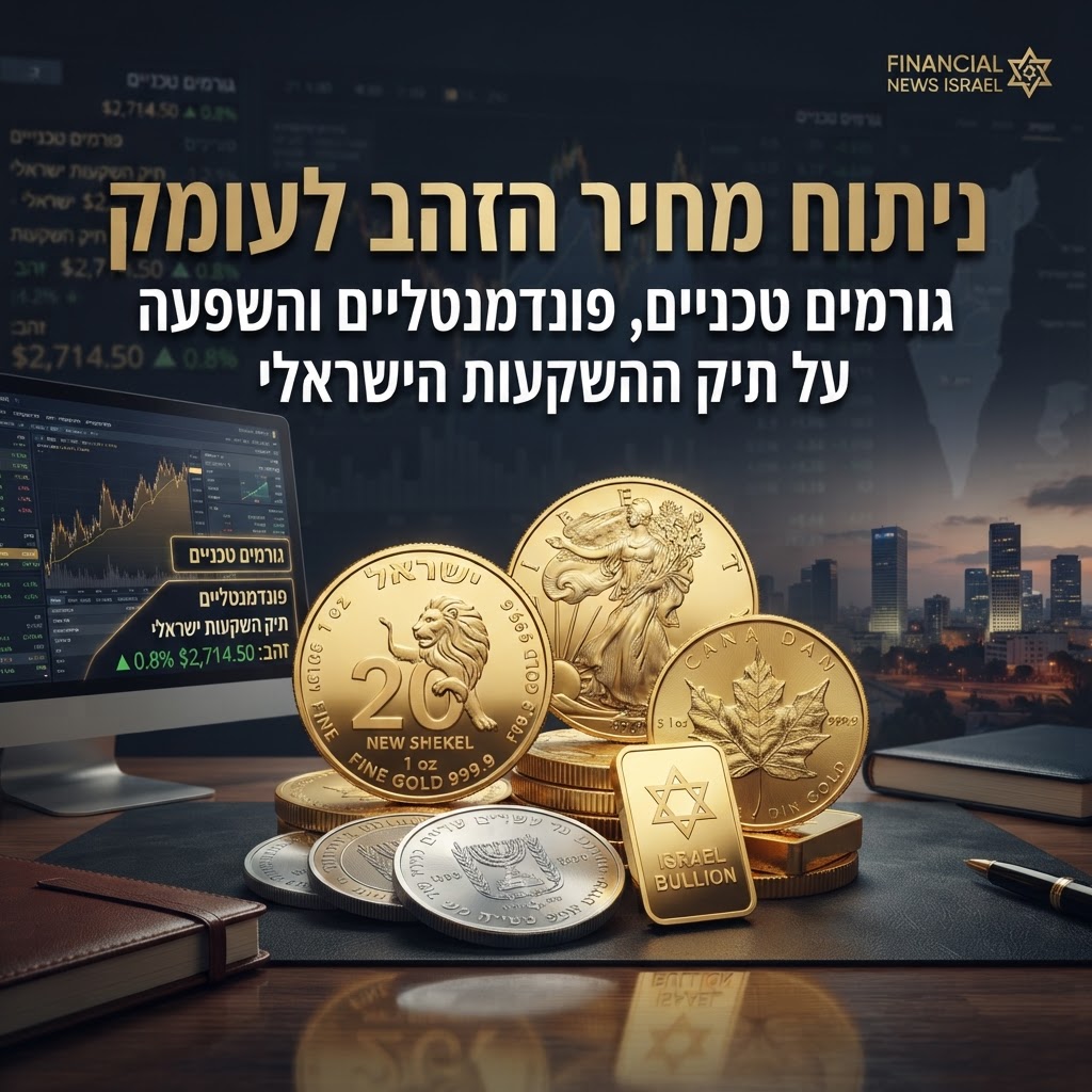 ניתוח מחיר הזהב לעומק: גורמים טכניים, פונדמנטליים והשפעה על תיק ההשקעות הישראלי