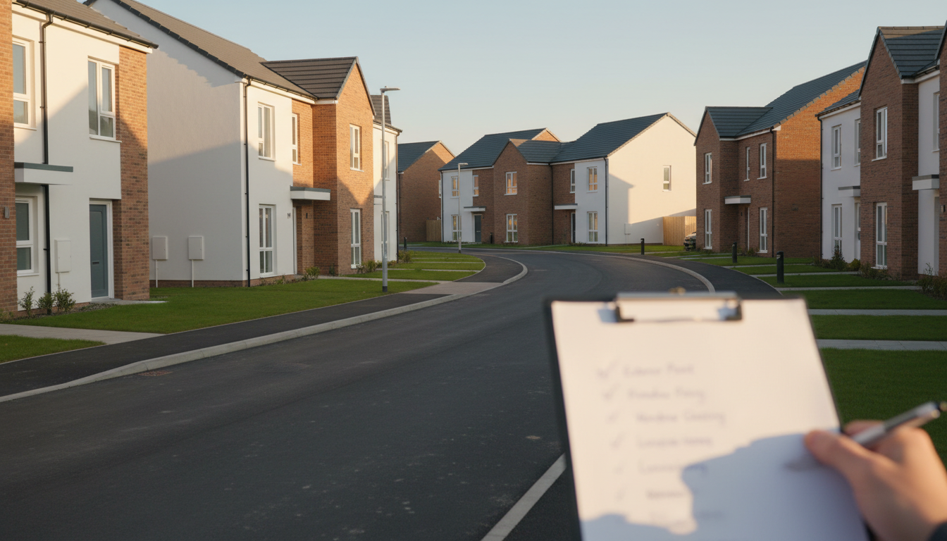 New build housing estate