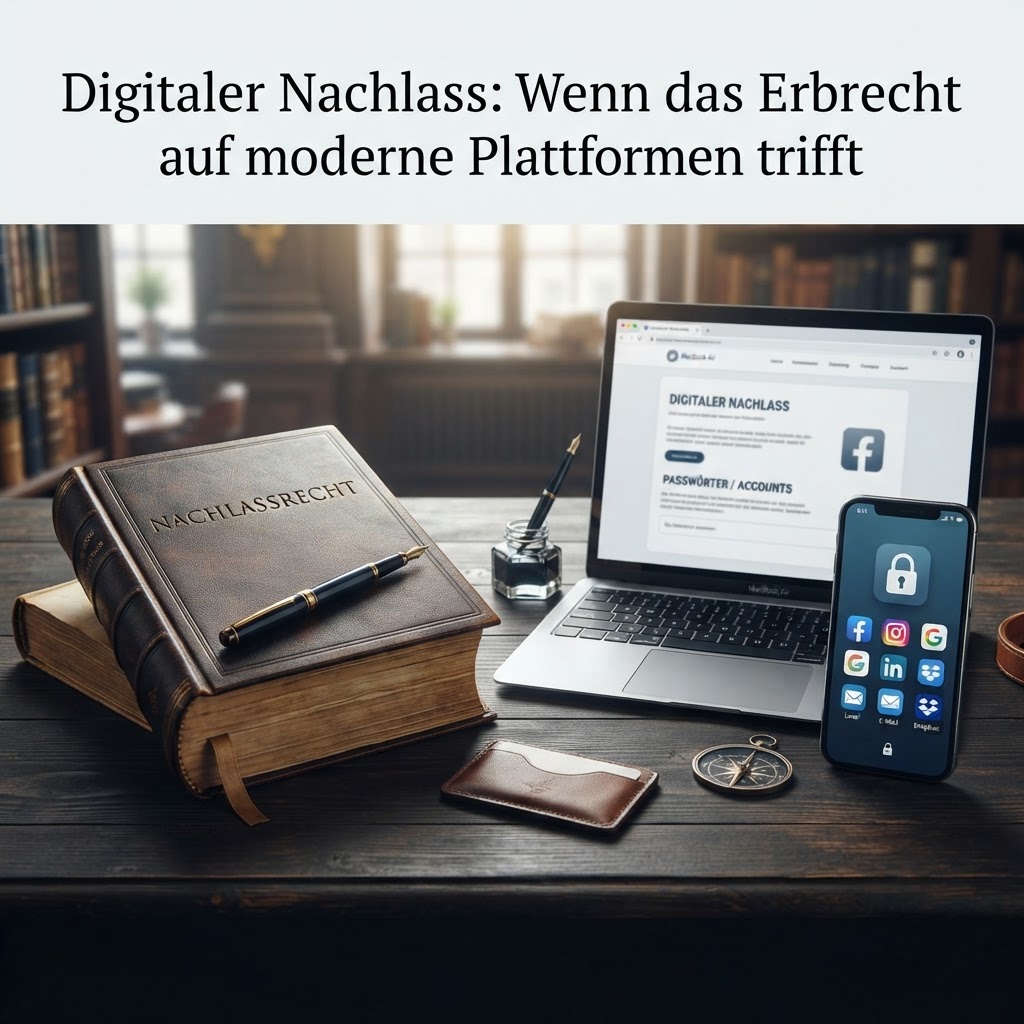 Digitaler Nachlass: Wenn das Erbrecht auf moderne Plattformen trifft