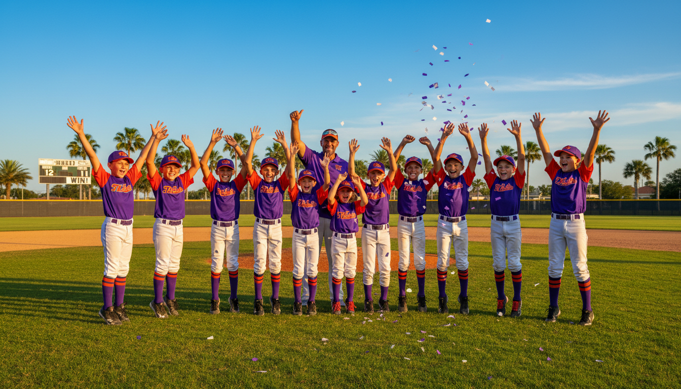 Central Florida Suns team celebration