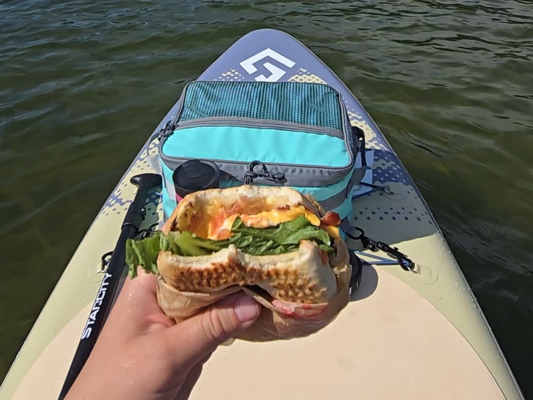 Paddler enjoying a session on the water