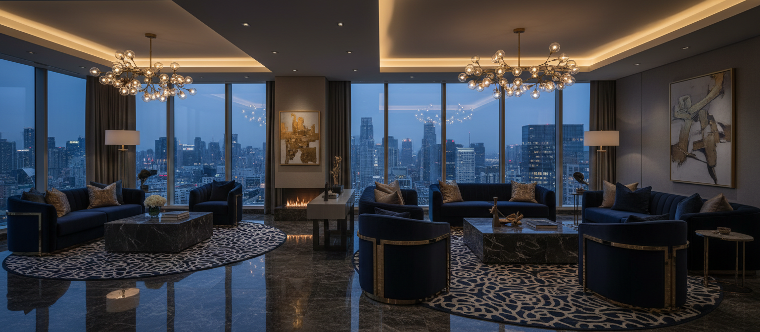 Luxury penthouse interior