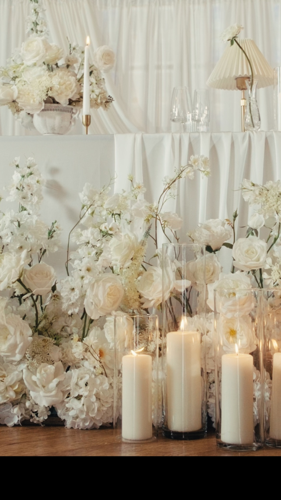 Candle and floral detail