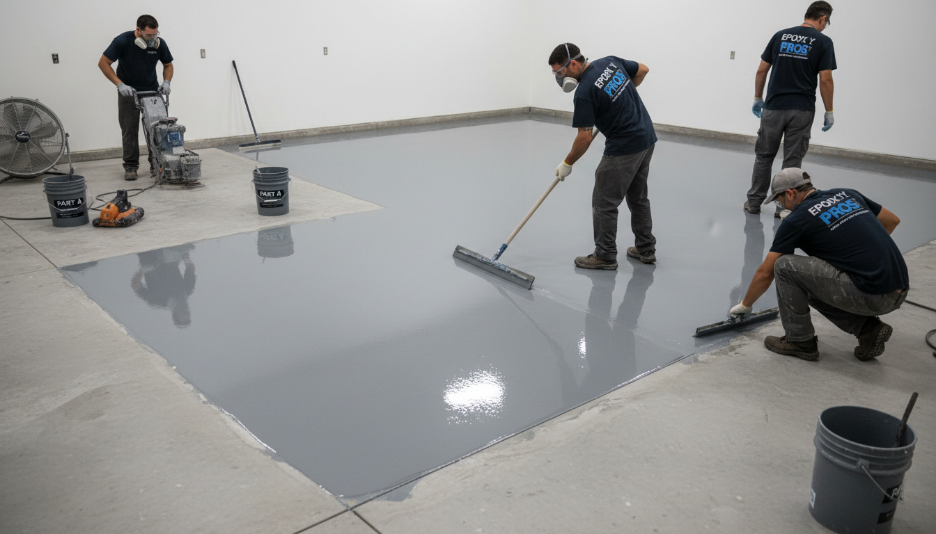 Allred Performance Floors team at work