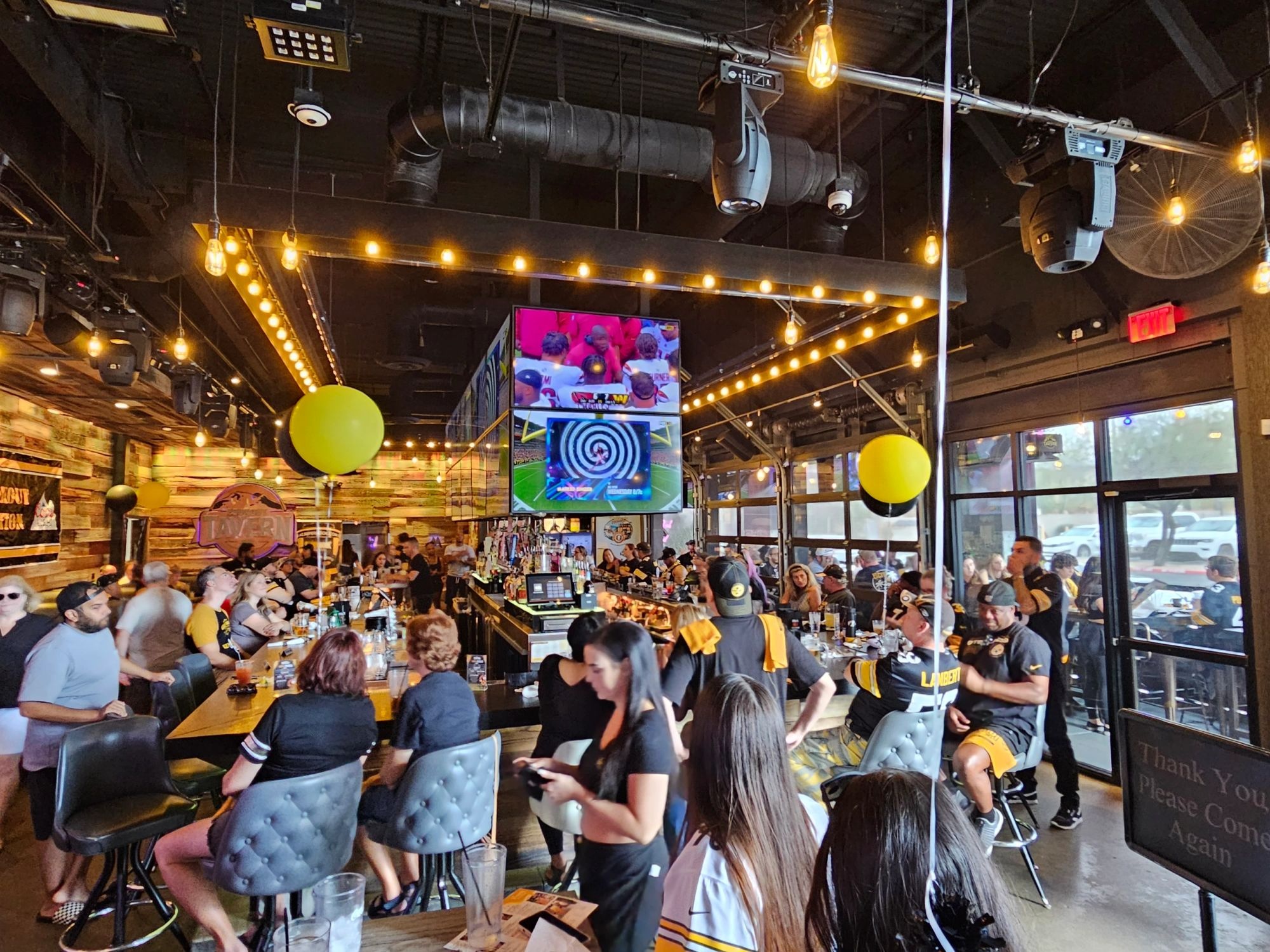 A packed room on game day at Lookout Tavern