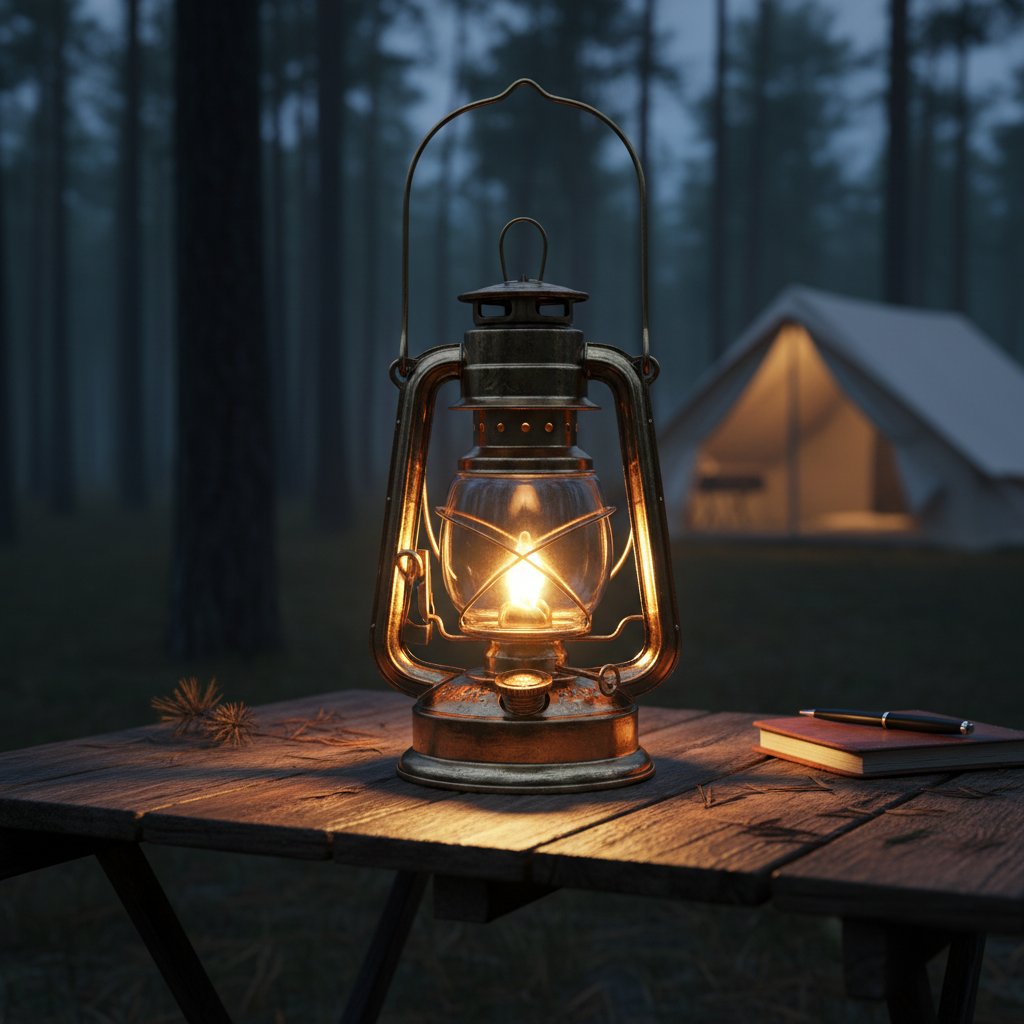 Stansport Vintage Brass Oil Lantern