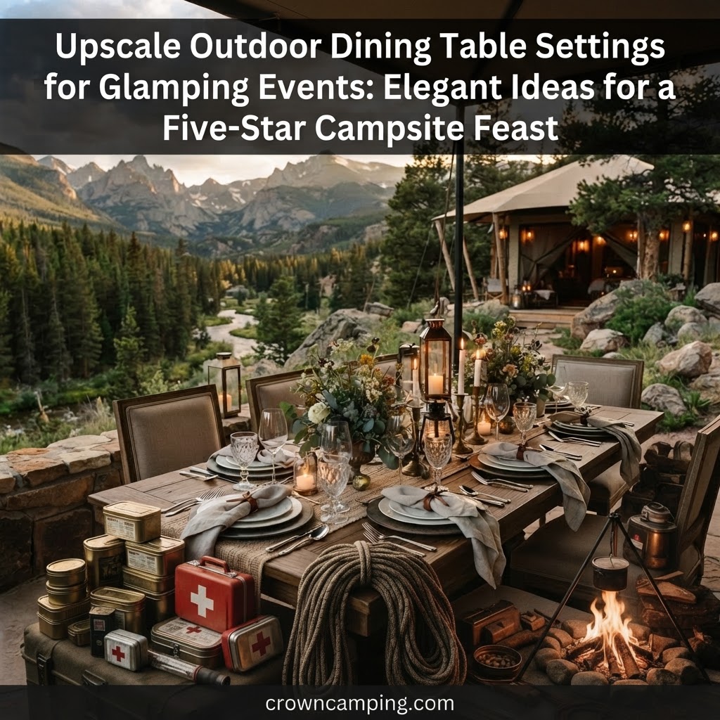 Elevate Your Glamping: 5-Star Outdoor Dining Table Setting Ideas