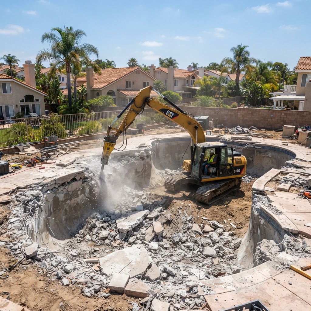 Swimming Pool Removal in San Diego: What to Expect, Start to Finish