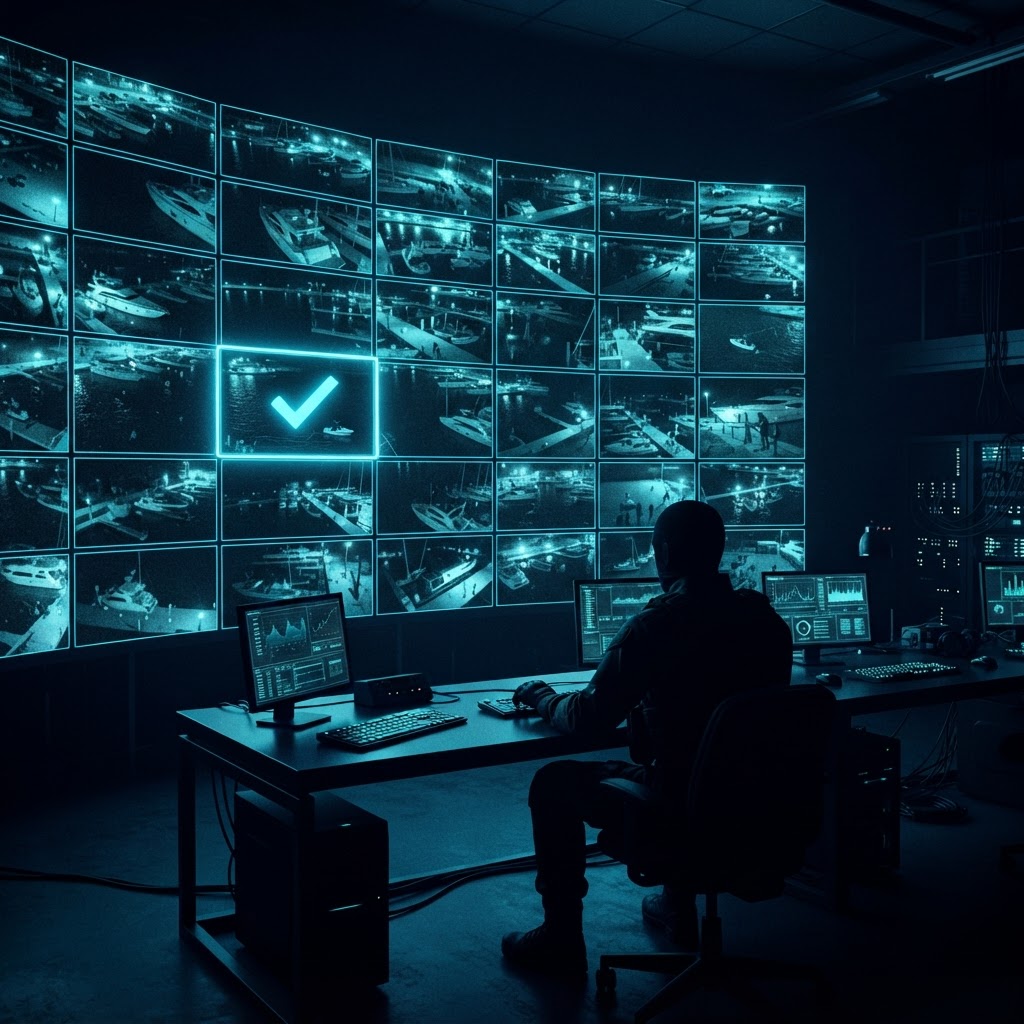 Verify — marina security process illustration