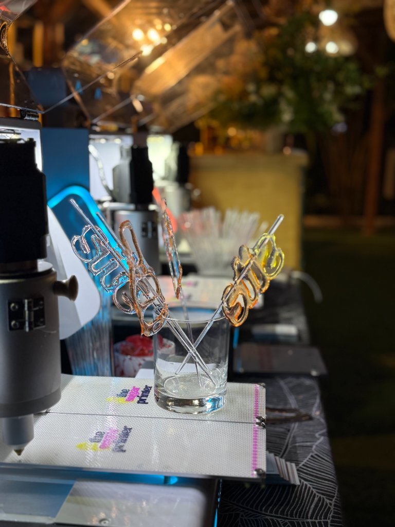 Event professionals with custom lollipop