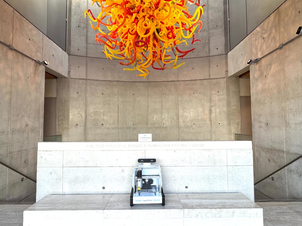 The Sugar Printer machine at the Salk Institute