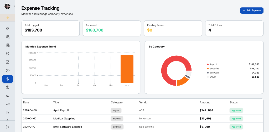 Expense Tracking