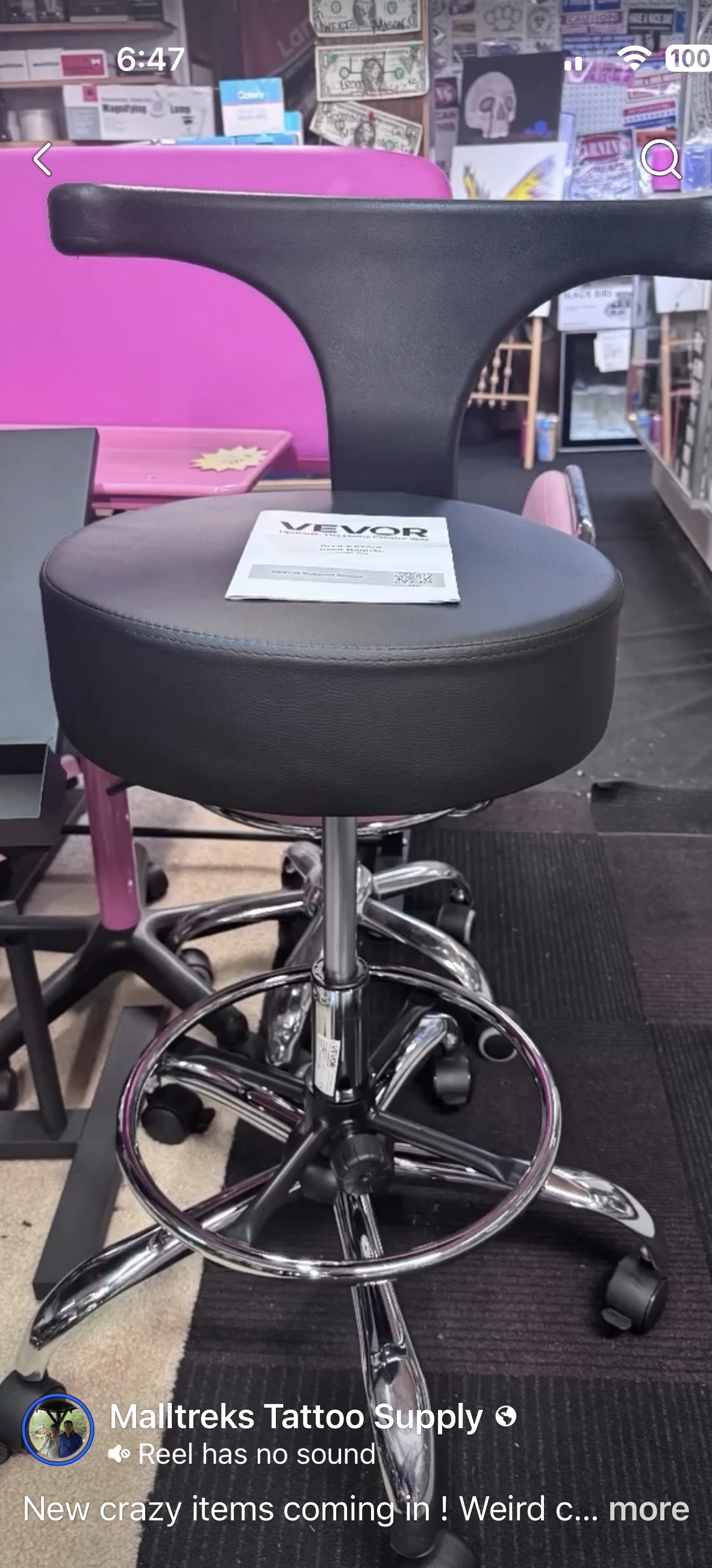 Vevor Rolling Stool