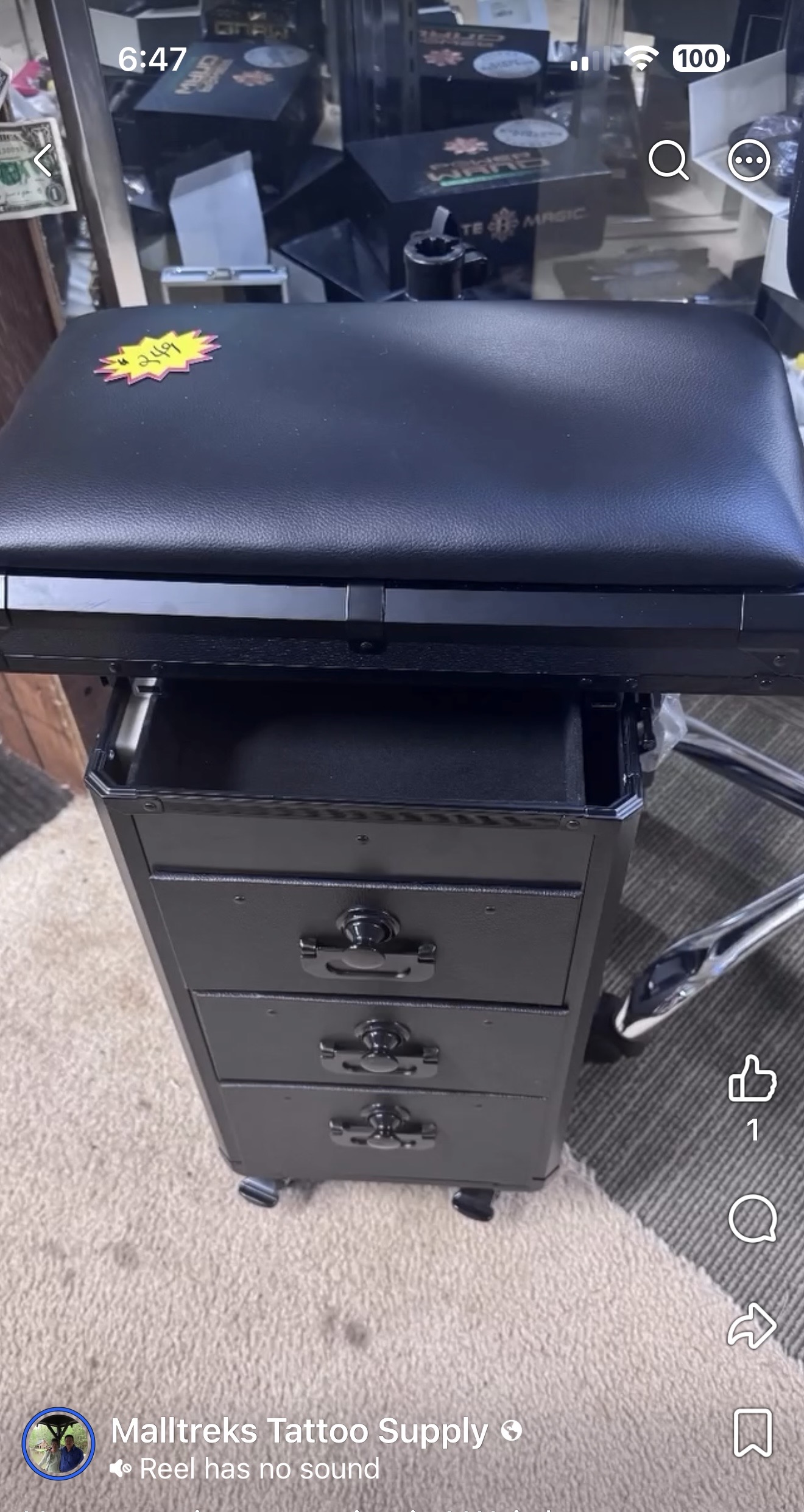 Mobile Tattoo Cart