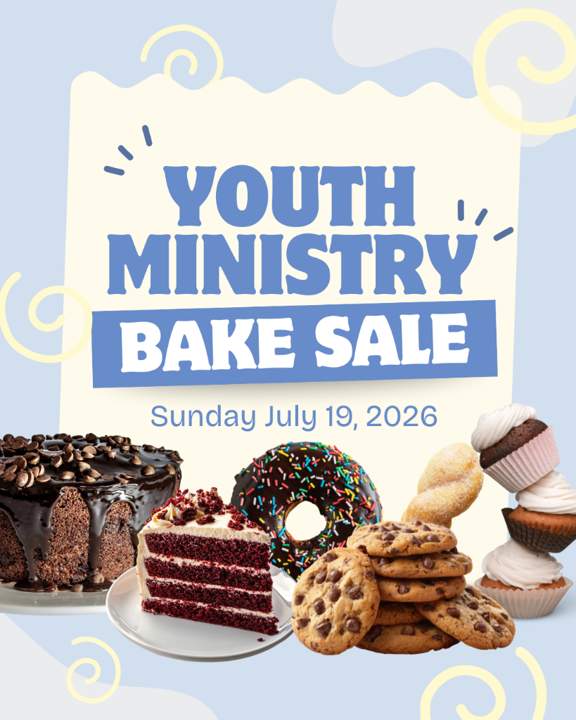 Youth Ministry Bake Sale