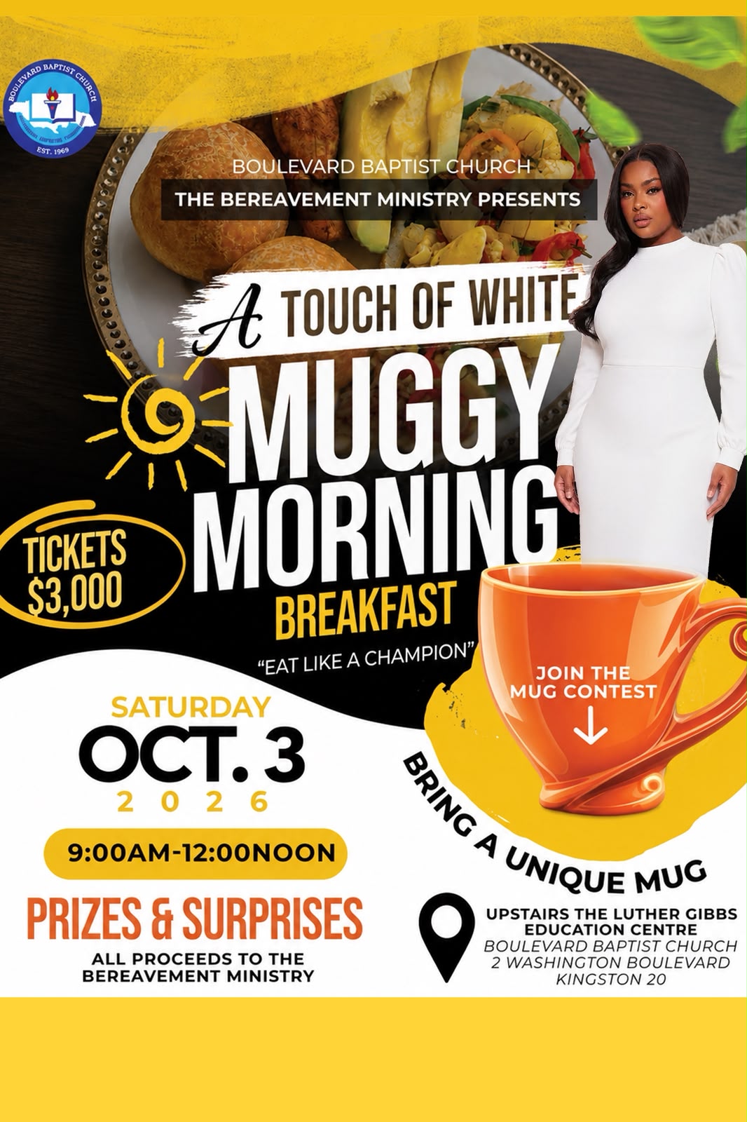 A Touch of White Muggy Morning Breakfast
