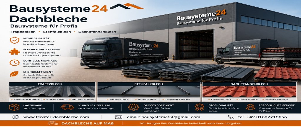 Bausysteme24 Dachbleche