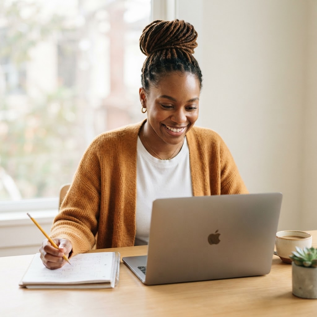 Student taking Oxford ELLT Global