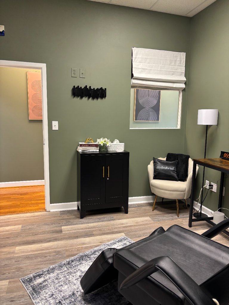 Jouri Studio wellness treatment room in Roanoke VA