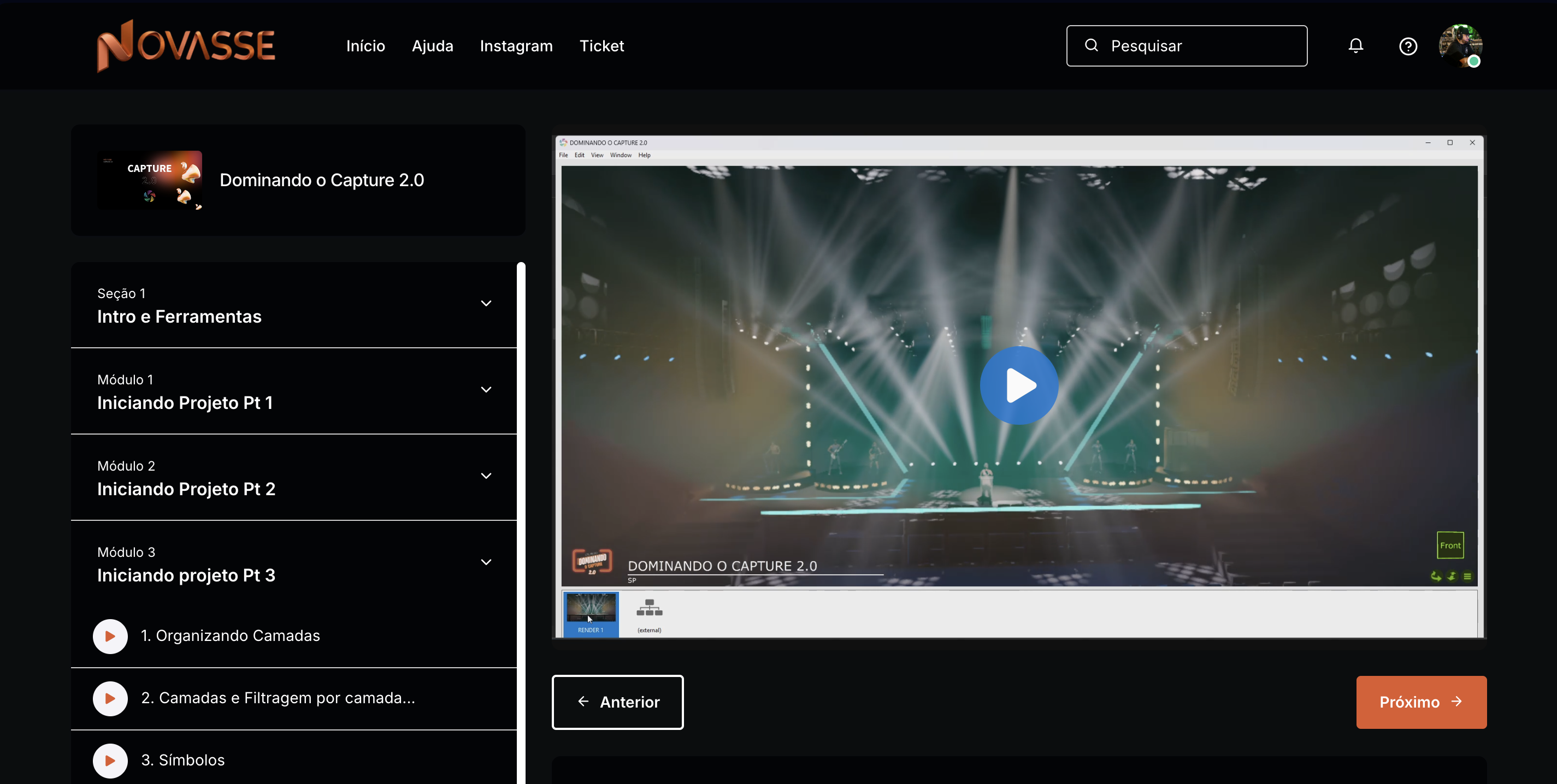 Interface do Capture