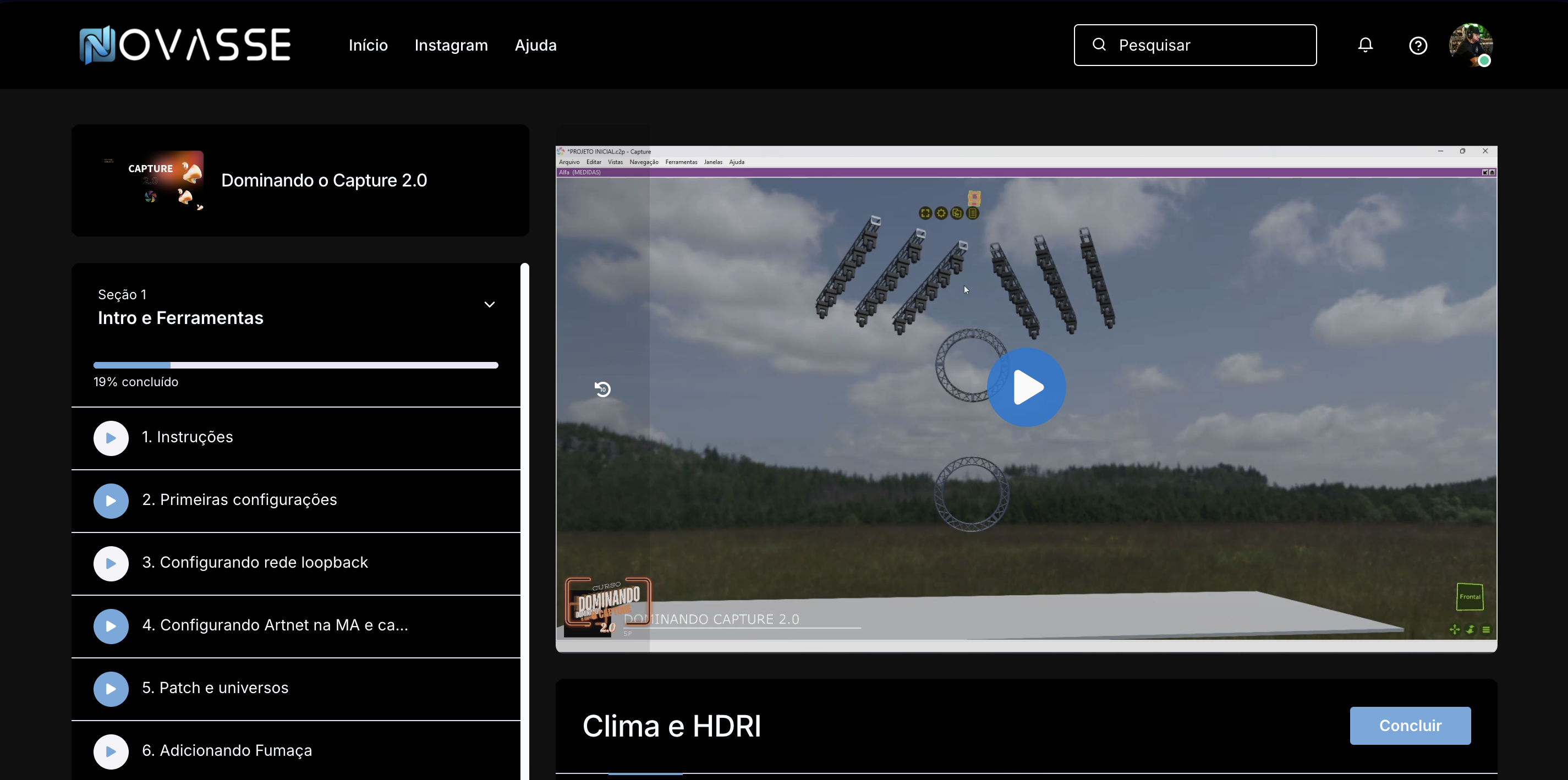 Interface do Capture