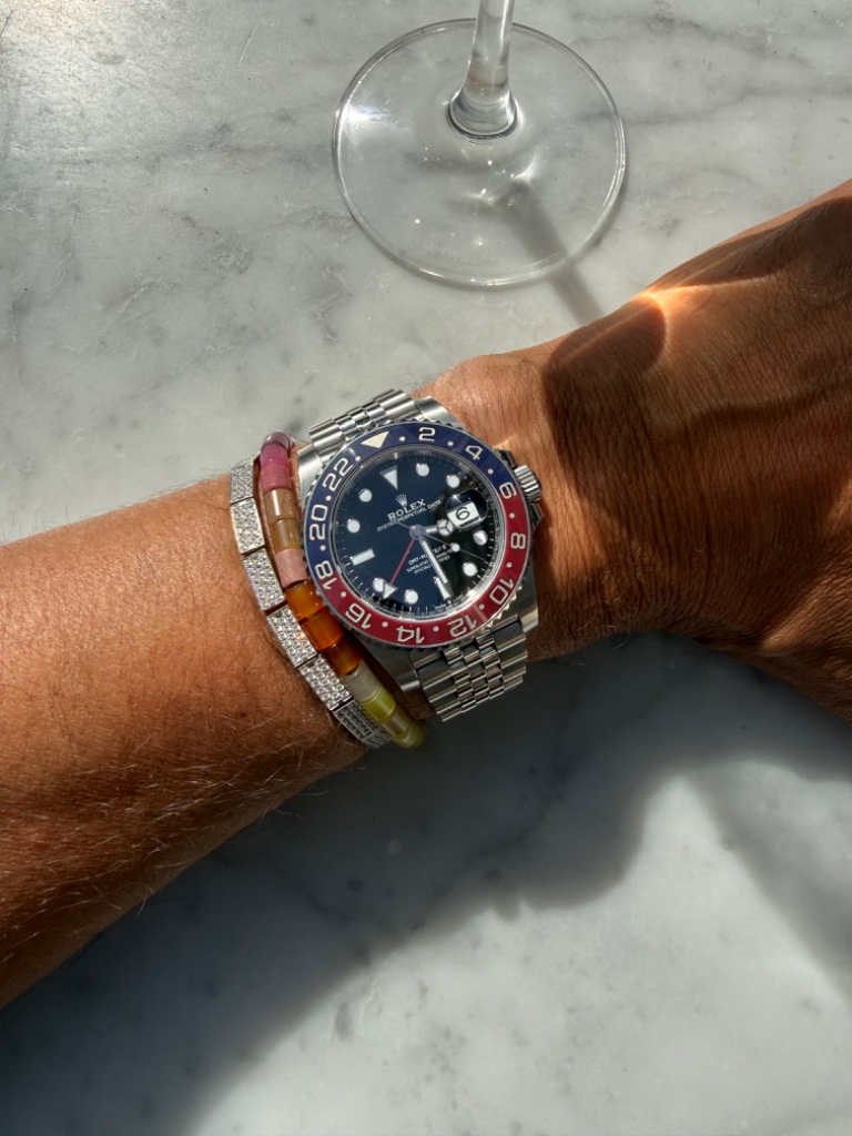 Rolex GMT Pepsi on marble