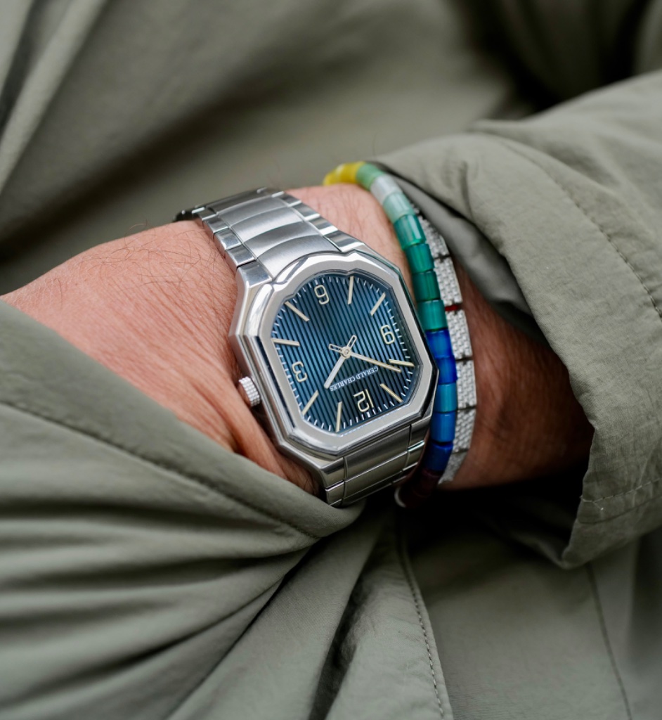 Gerald Charles Masterlink on wrist