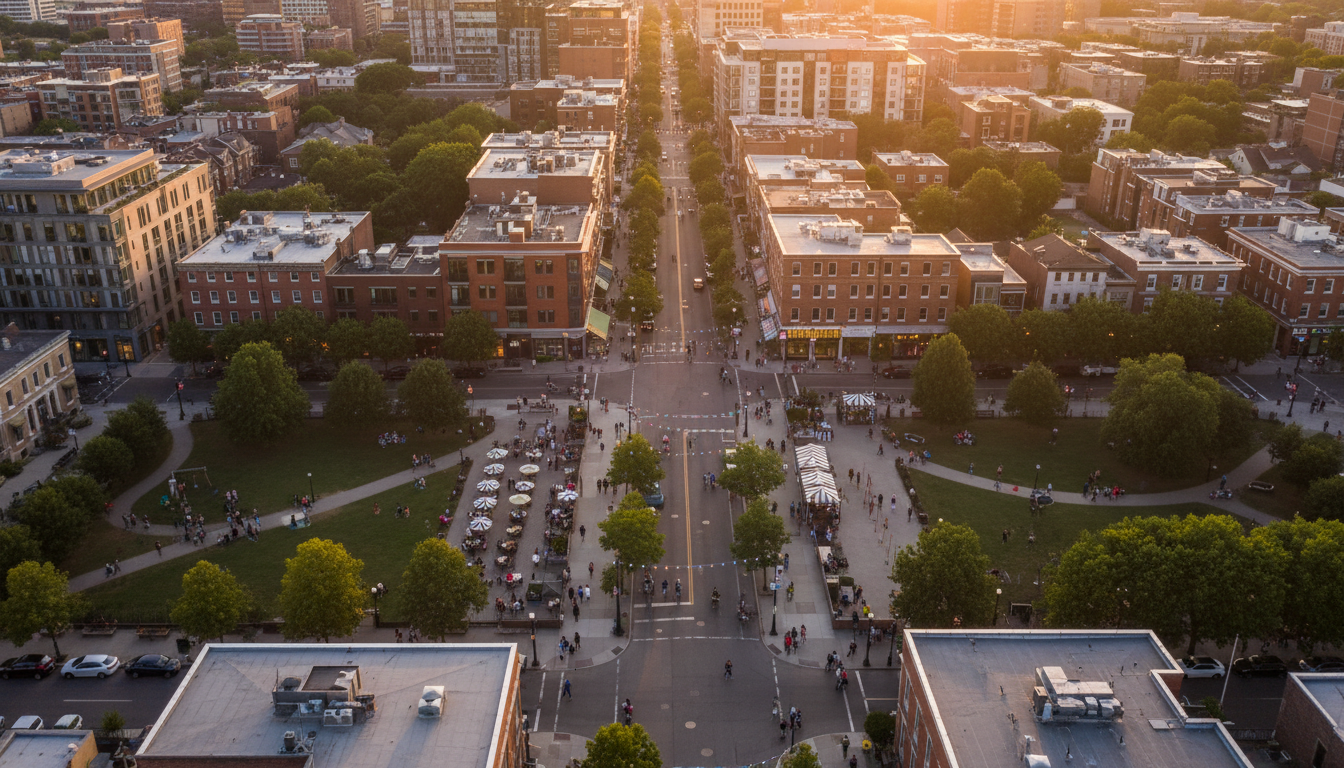 Vibrant city life