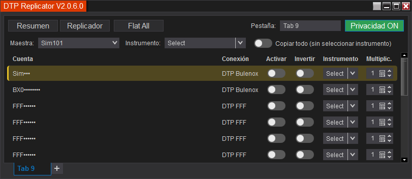 DTP Replicator - Vista Replicador