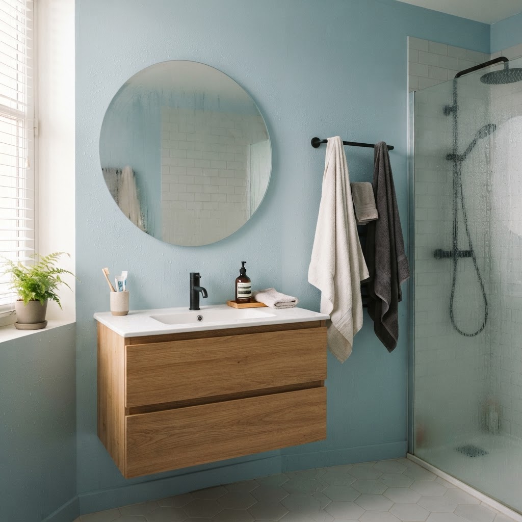 Peinture salle de bain à Toulouse : résister à l'humidité et l'eau — guide pratique