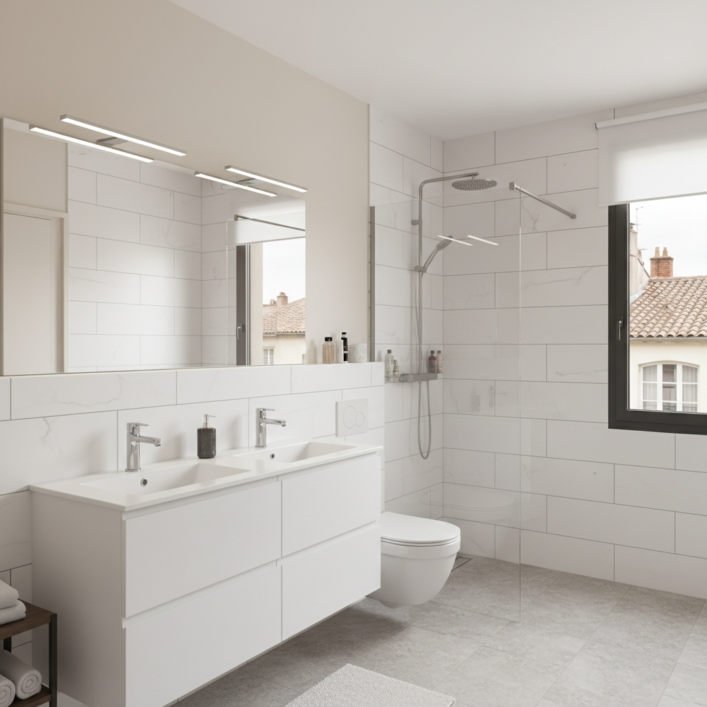 Rénover une salle de bain à Toulouse : peinture spéciale et carrelage résistant à l'humidité