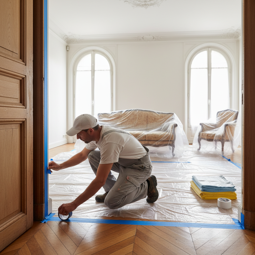 Protéger ses surfaces avant peinture à Toulouse : guide pratique